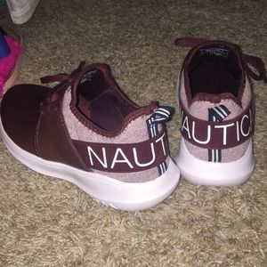 Maroon Nautica sneakers